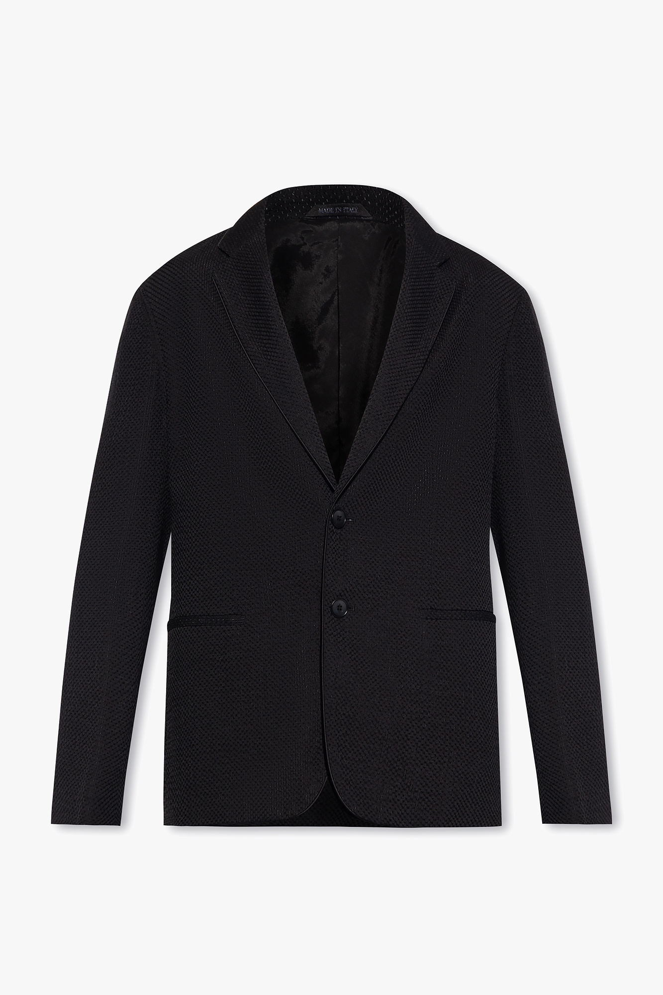 Black Blazer with notch lapels Giorgio Armani Vitkac Italy